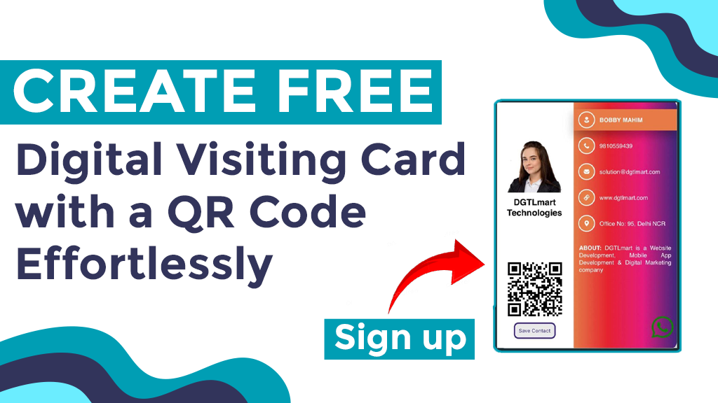 Free Digital Visiting Card QR Code Create Yours Now!